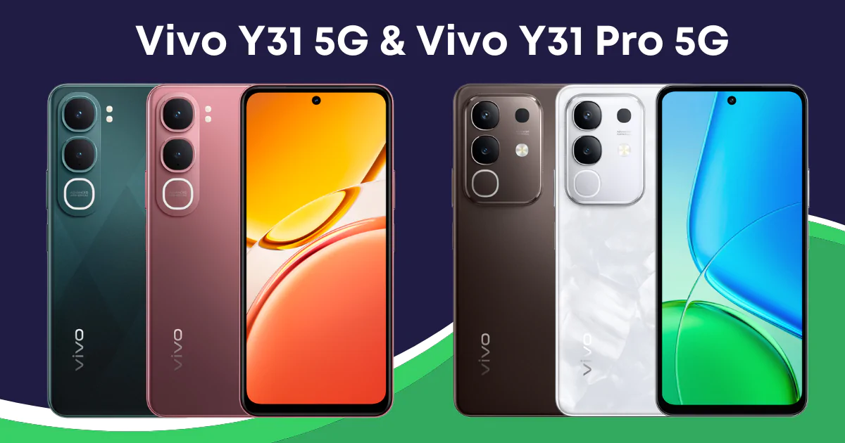 Vivo Y31 5G and Vivo Y31 Pro 5G price and specifications in india launched